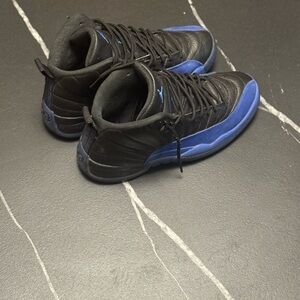Jordan Black and Blue High-Top Sneakers